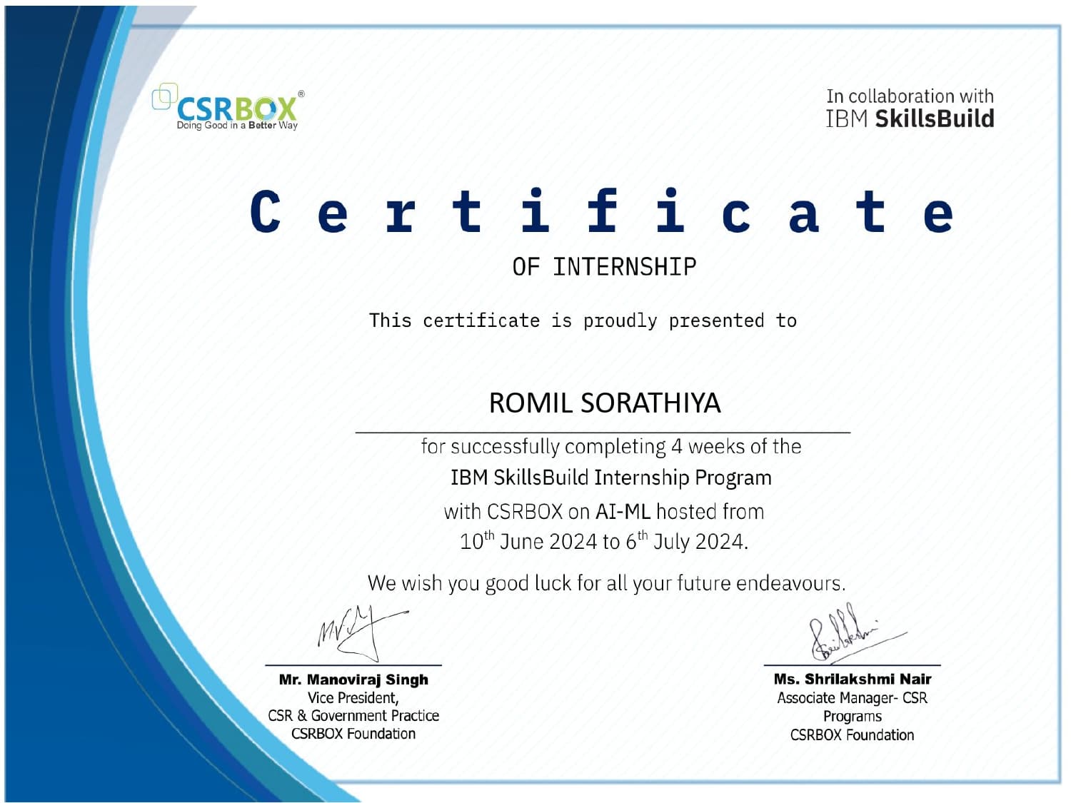 Certificate 2