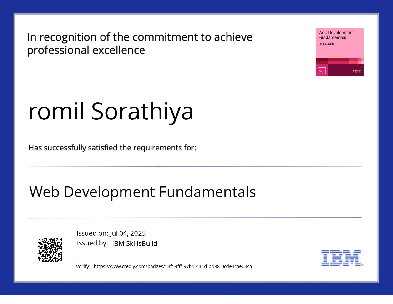 Certificate 3