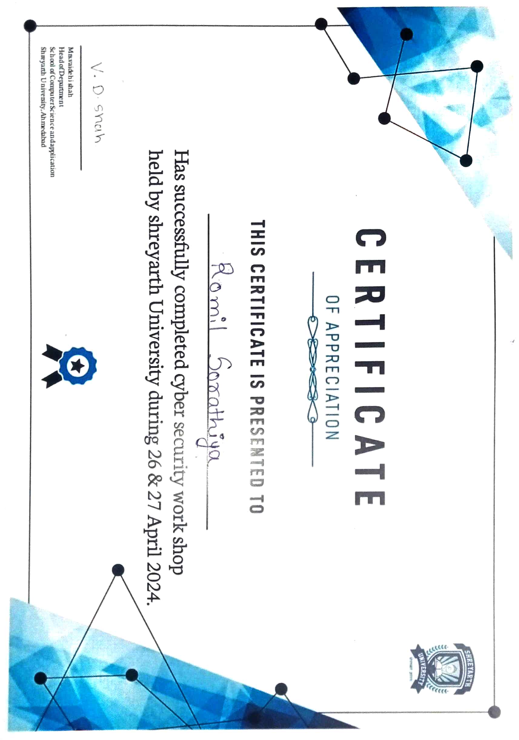Certificate 8